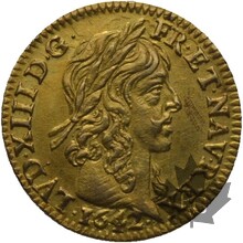 FRANCE-1642-1/2 LOUIS D OR-Louis XIII-TTB-SUP