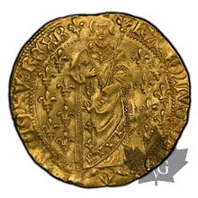 FRANCE-Charles VII le Victorieux 1422-1461-Royal d&#039;or-PCGS MS61