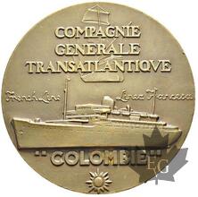FRANCE-Médaille-Compagnie Génerale Transatlantique-prFDC