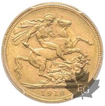Australia-1918 M-Sovereign-George V 1910-1936-PCGS MS62