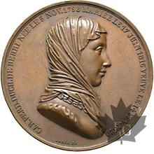 FRANCE-Médaille en bronze-Duchesse de Berry-Superbe-Rare