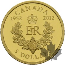 CANADA-2012-5 DOLLARS-ELIZABETH II-FDC