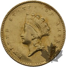 ETATS UNIS-1855-1 DOLLAR-TTB