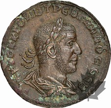 Roman coin-Bronze Trebonianus Gallus-Rome-251-253-NGC CH AU