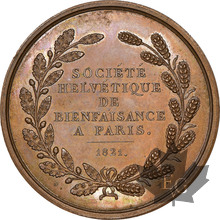 SUISSE-1821-Medaille en bronze-NGC MS 64 BN