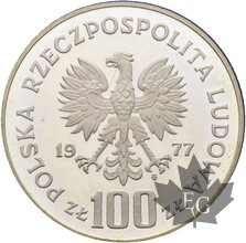 POLOGNE-1977-100 ZLOTYCH-HENRYK-SIENKIEWICZ-PROOF