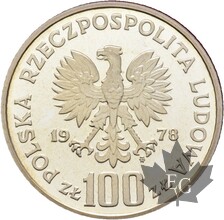 POLOGNE-1978-100 ZLOTYCH-INTERKOSMOS PIERWSZY-PROOF