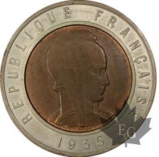 FRANCE-1935-25 Francs essai uniface d&#039;avers -PCGS SP 64