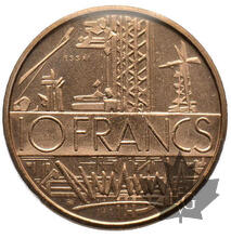 FRANCE-1974-Piéfort de 10 Francs Mathieu-PCGS SP 67