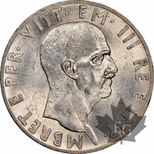 ALBANIE-1939-10 LEK-VIttorio Emanuele III-NGC MS 62+