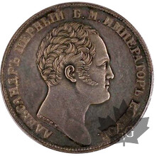RUSSIE-1834-ROUBLE-Nicolas I 1825-1855-PCGS MS 61