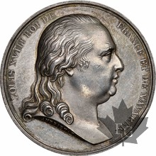 FRANCE-1814-Médaille en or-NGC UNC DETAILS