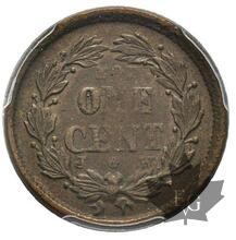 USA-1863-Patriotic token 1863 Not One Cent PCGS AU58