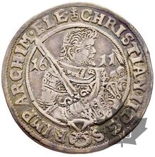 ALLEMAGNE-1611-Saxe-Taler-Christian II-TTB+
