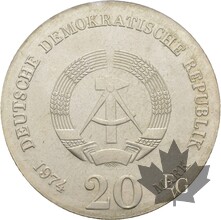 ALLEMAGNE-1974-20 MARKS-EMMANUEL KANT-FDC