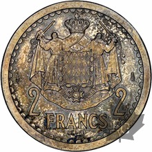 MONACO-(1943)-2 Francs Essai-NGC MS 62