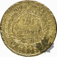 FRANCE-1808A-20 Francs-Napoléon Empereur-NGC AU 55