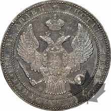 POLOGNE-1836-10 Zlotych-Nicholas I-NGC UNC DETAILS