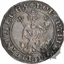 ITALIE-Napoli-Gigliato-Robert d&#039;Anjo (1309-1343)-NGC AU 55
