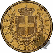 ITALIE-1872-100 Lire-Vittorio Emanuele II-Superbe