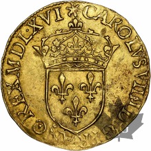 FRANCE-1566A-Charles IX-Ecu d&#039;or-Superbe