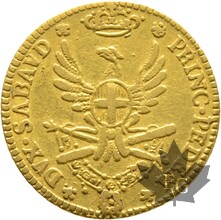 ITALIE-1786-1/2 DOPPIA-Vittorio Amedeo III -TTB
