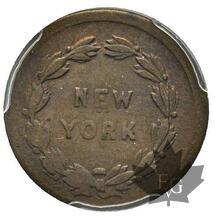 USA-1863-NY Token-PCGS AU58
