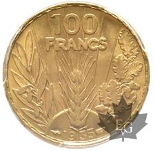 FRANCE-1935-100 Francs Bazor-PCGS MS 64
