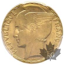 FRANCE-1935-100 Francs Bazor-PCGS MS 63