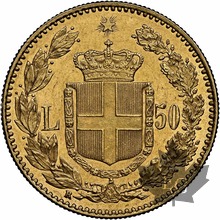 ITALIE-1884-50 LIRE-UMBERTO-presque FDC