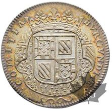 Jeton-1682-Louis XIV-États de Bourgogne-Superbe Rare en argent.