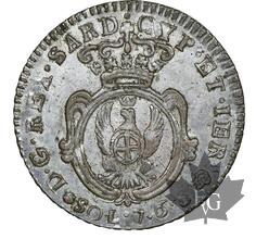 ITALIE-1800-7.6 Soldi-Carlo Emanuele IV-NGC MS 63