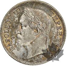 FRANCE-1867-2 Francs-Second Empire-NGC MS61