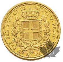 ITALIE- 1833-50 lire-Carlo Alberto 1831-1849-pr.Superbe
