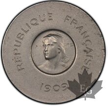 FRANCE-1919-Essai de 25 centimes par Rude-PCGS SP62