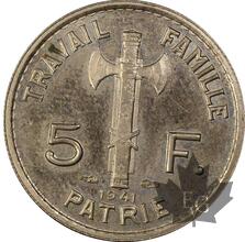FRANCE-1941-5 FRANCS-PETAIN- PCGS SP63
