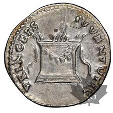 Rome-Domitian-Denarius-RIC 266 (Titus)-NGC Choice VF 5/5, 3/5