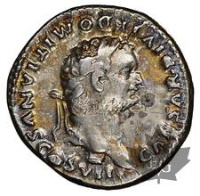 Rome-Domitian-Denarius-RIC 266 (Titus)-NGC Choice VF 5/5, 3/5