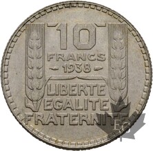 FRANCE-1938-10 FRANCS-TURIN-FDC