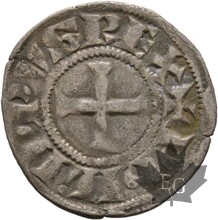 FRANCE-1285-1314-DENIER TOURNOIS-PHILIPPE IV LE BEL-TB+