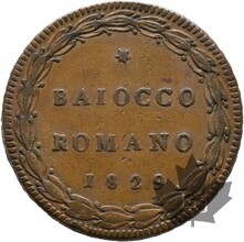ITALIE-1829-1 BAIOCCO-PIE VIII-TTB