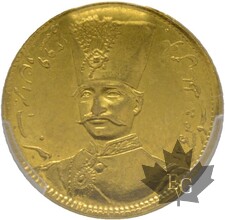 IRAN-1882-Nasredin, 1848-1896-TOMAN-MS62