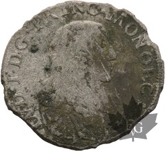 MONACO-1673-PEZZETTA-LOUIS I 1662-1701-B/TB Rare