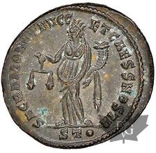 Rome-Galerius, as Caesar Nummus- Ticinum-NGC Choice AU