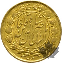 IRAN-AH 1297 (1880)-1 TOMAN-NASIR-AL-DIN-SHAH-AH1297-TTB-SUP