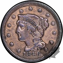USA-1846-Coronet Head Cent-TTB