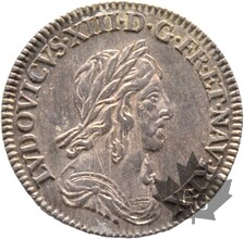 FRANCE-1643-1/12 ECU-LOUIS XIII 1610-1643-FDC