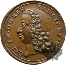 ITALIE-1746-Médaille en Bronze-CARLO EMANUELE III-TTB-SUP