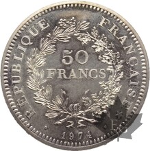 FRANCE-1974-50 FRANCS Essai-Ve République -Superbe