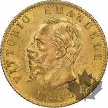ITALIE-1865-20 LIRE-Vittorio Emanuele II-Torino-NGC MS 61